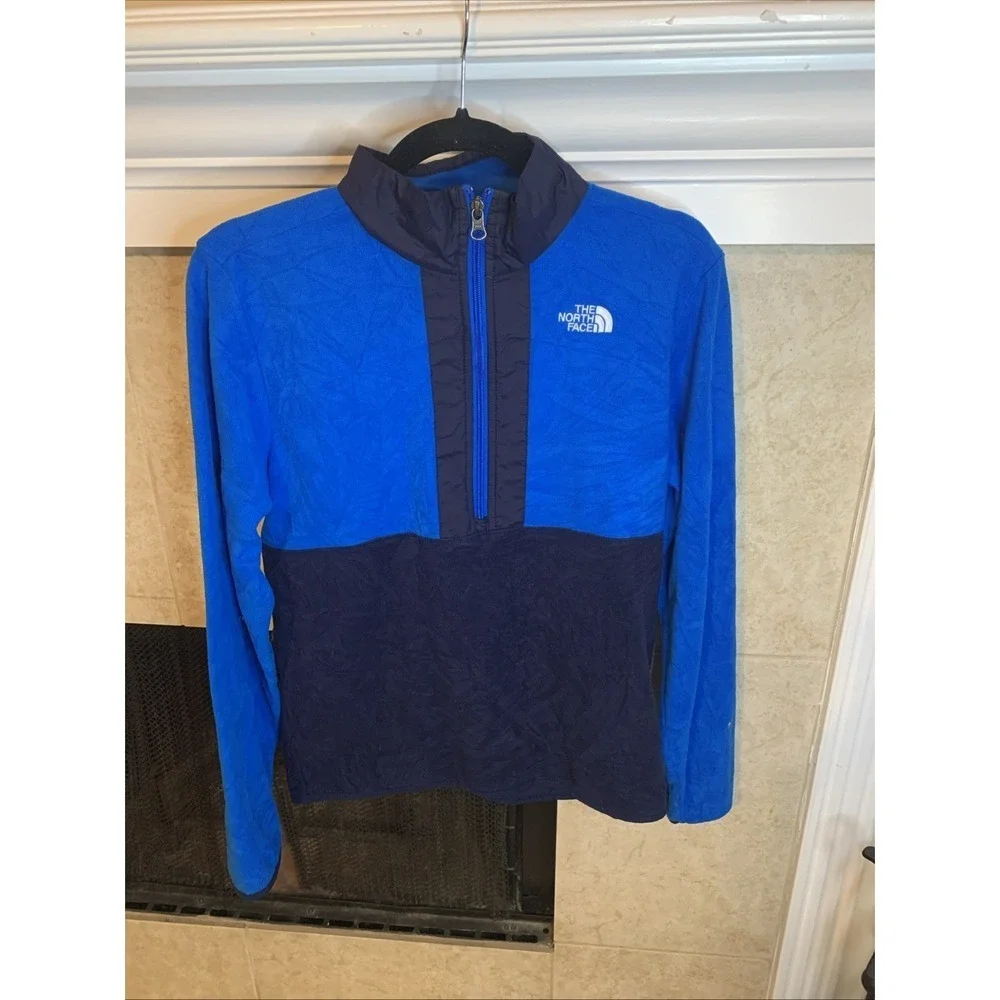 The North Face® Teen XL Glacier™ 1/2 Zip Jacket in Blue